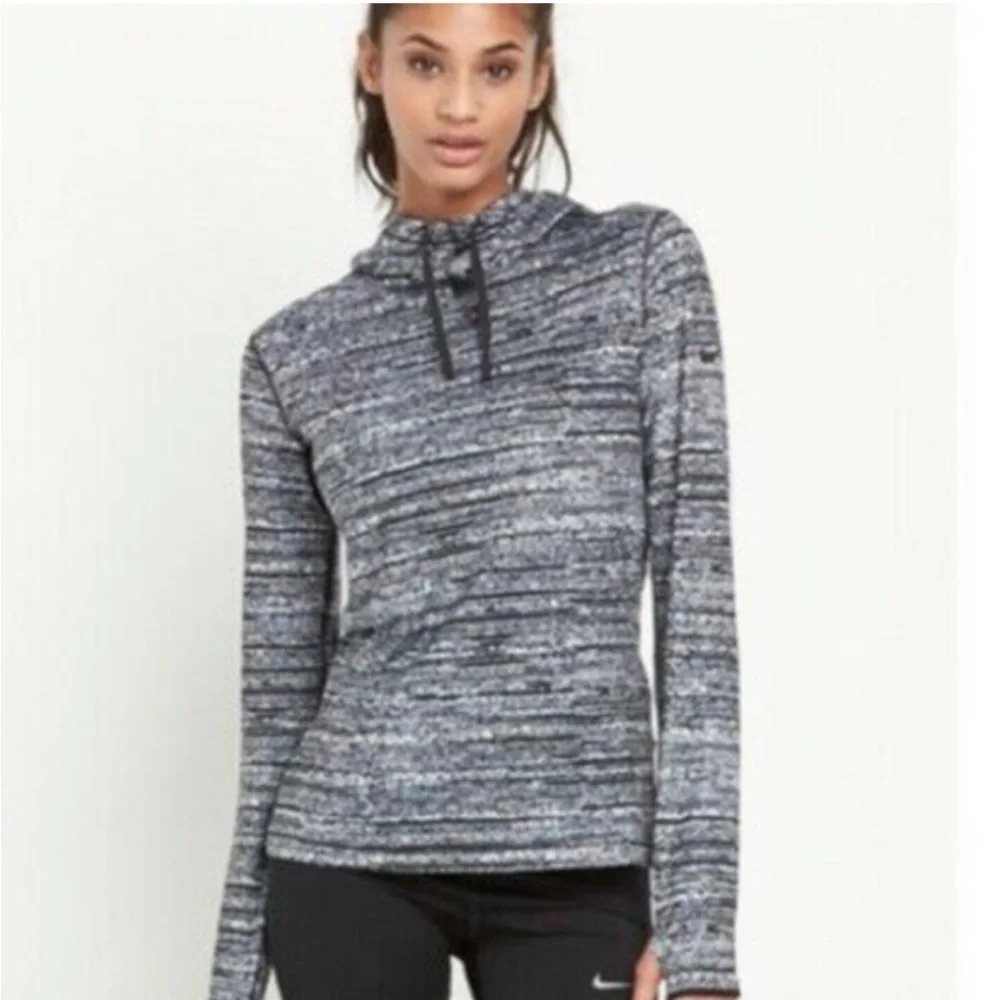 Nike Pro Dri-FIT Shirt in Gray and black static size small